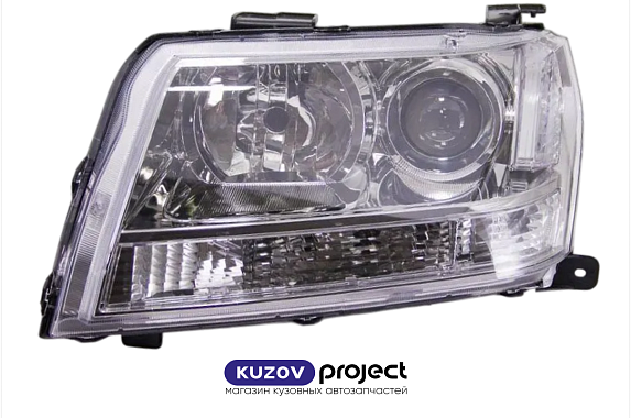Фара левая хром мех. кор. Suzuki Grand Vitara 2005-2015 5D (TYC / Тайвань)