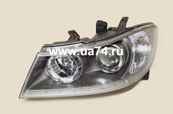 Фара с эл. кор. (диодная полоса) Lifan Solano 10- Левая