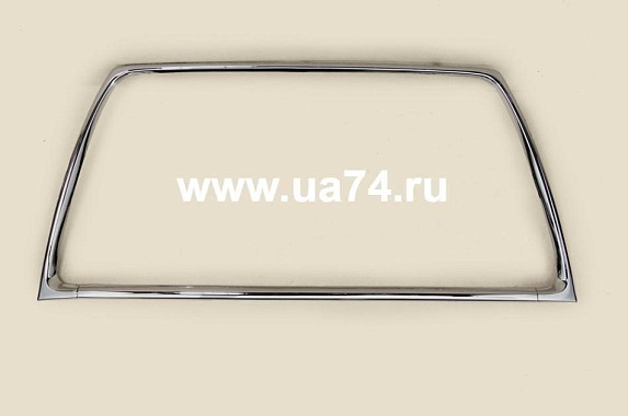 Молдинг бампера хром Mitsubishi Outlander 2009-2012 (Китай)